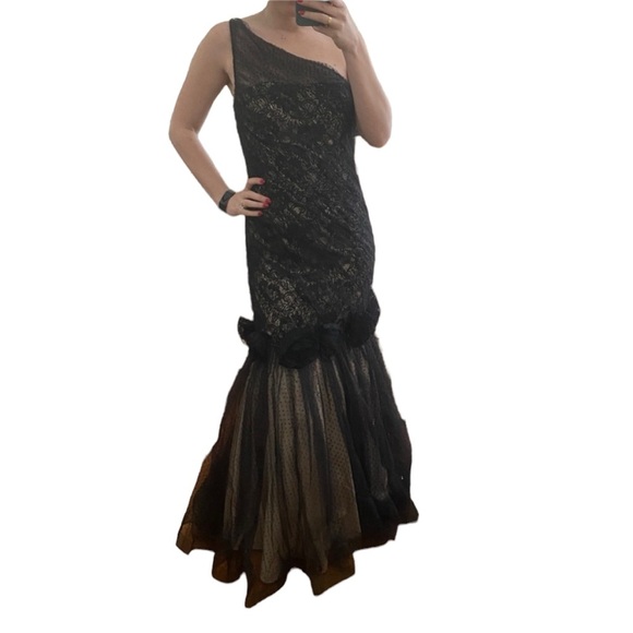 Jovani One Shoulder Gown - Picture 1 of 5